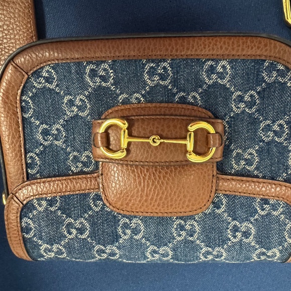 Gucci Denim/leather Horse Bit shoulder bag - Picture 10 of 10